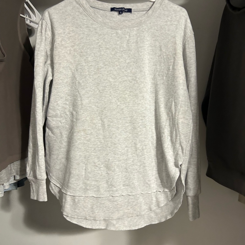 Ocean Drive Light Gray Sweater